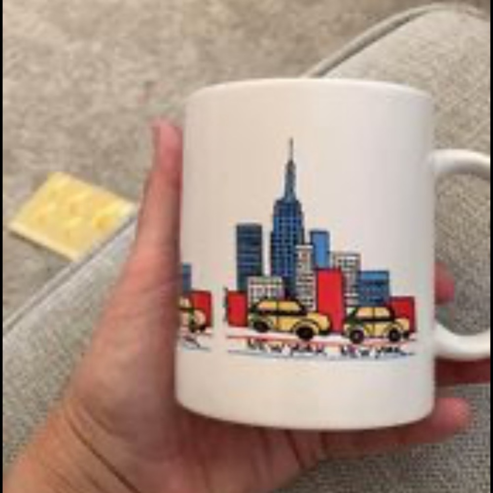 Mary Ellis pop art New York coffee mug